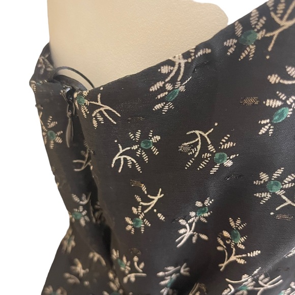 Collective Concept Womens One Shoulder Flora Ruffle Cocktail Dress Black XS - Picture 9 of 13